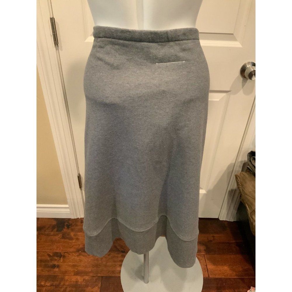 Maison Martin Margiela Gray Pencil Skirt with Drawstring Waist - Picture 7 of 10